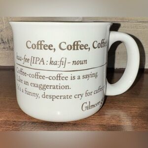 Cute 🥰 Gilmore Girls Coffee Coffee Coffee Definition Brown Mug Cry for Caffeine